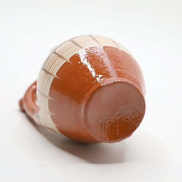 Vintage Handmade Bulgarian Troyan Ceramic Mini Vase Pottery Jug Painted - Picture 6 of 7